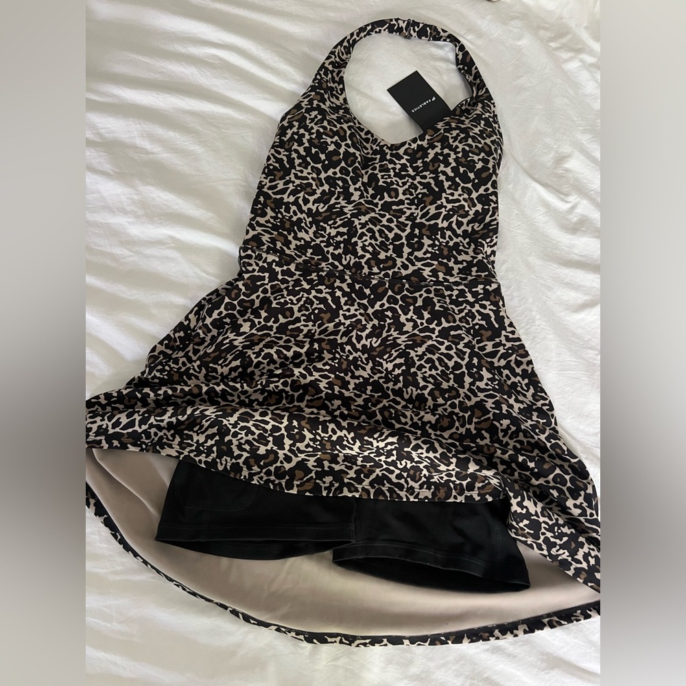 Fabletics PureLuxe Halter Mini Dress -Brand New with tags